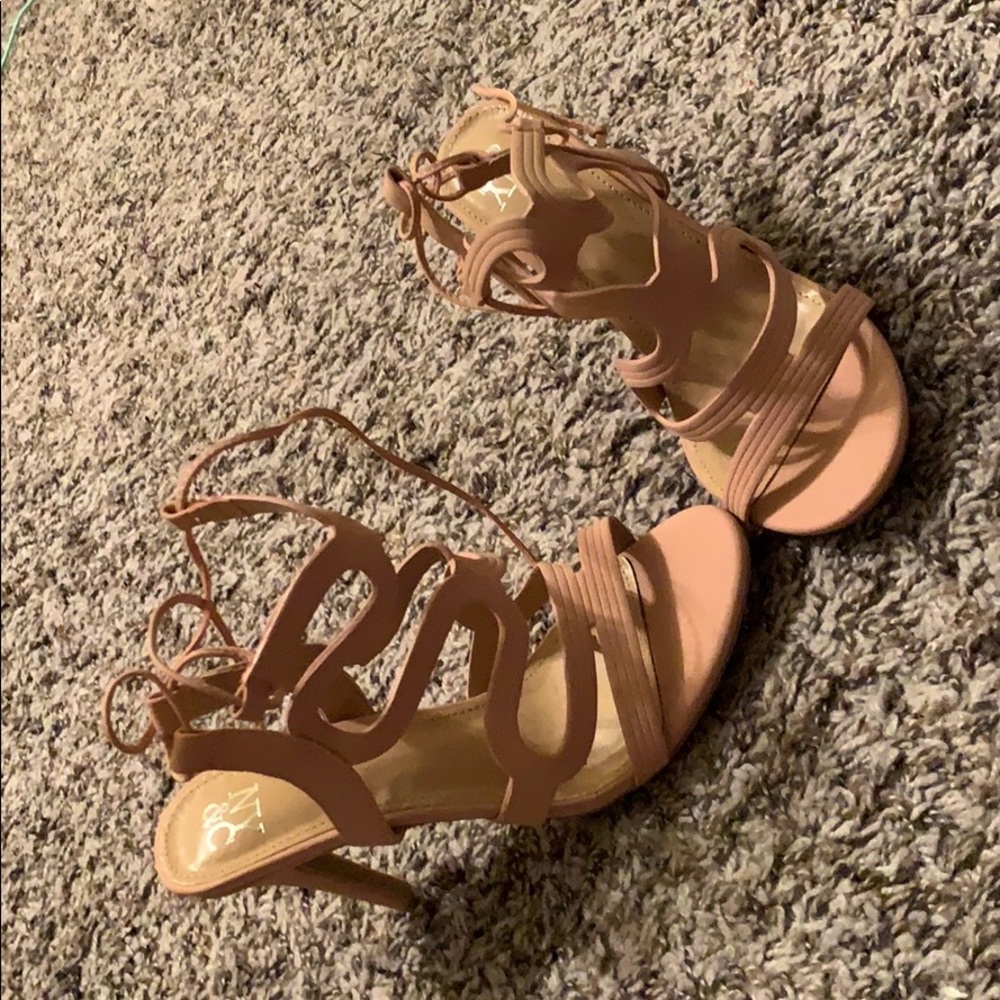 Strapped heels